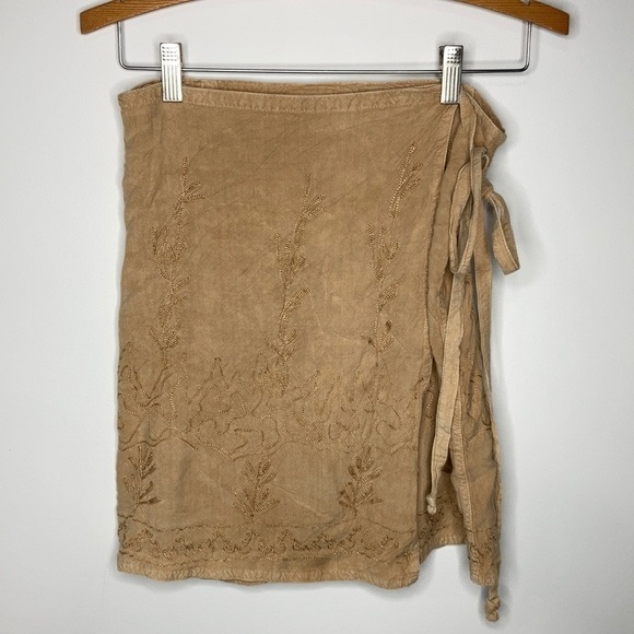 Boho wrap mini skirt one size - Picture 1 of 6